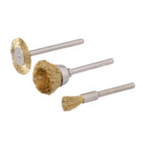 Rotary Tool Brass Wire Brush Set 3pce 5, 15, 20mm Dia 763601
