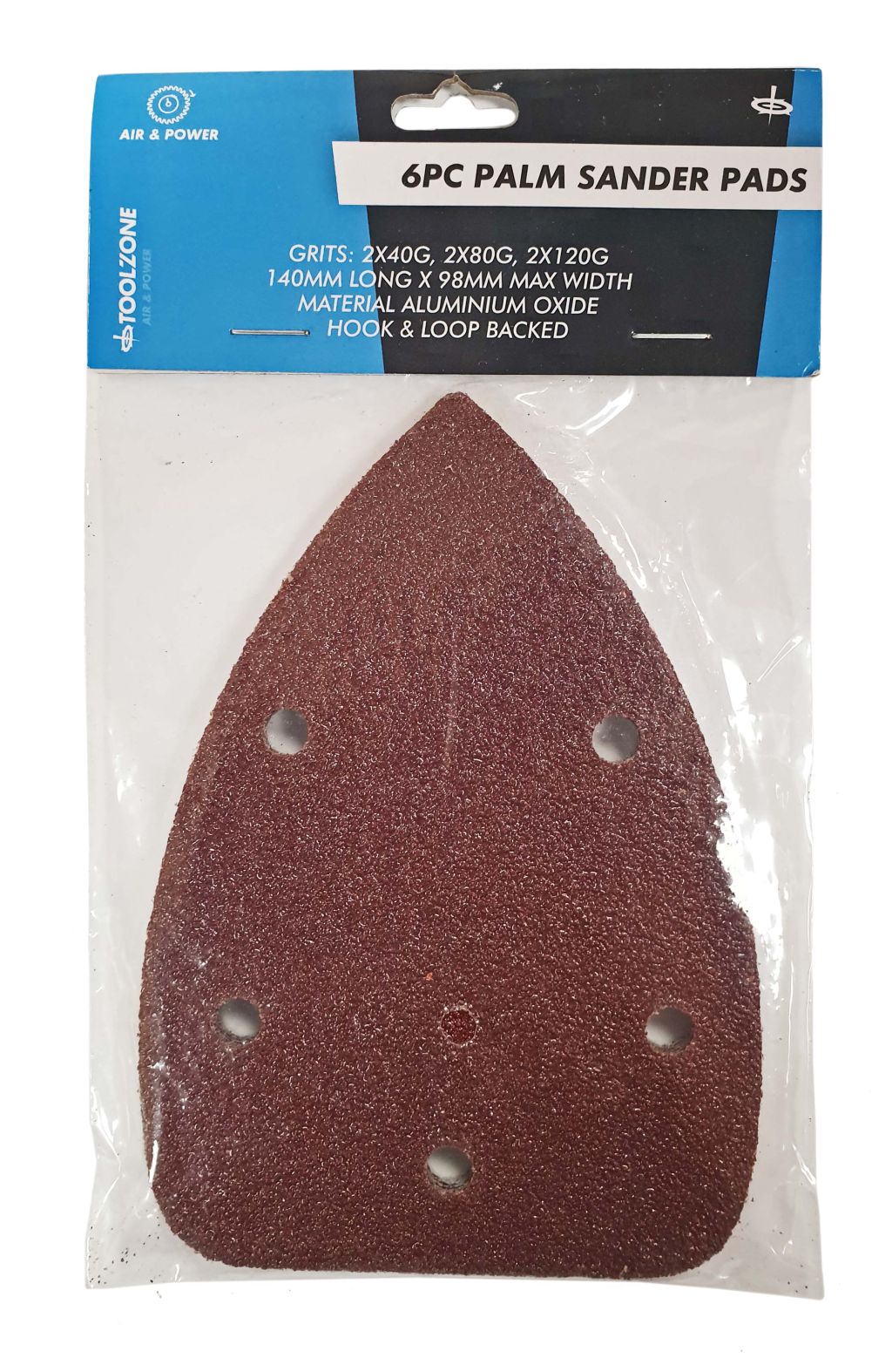Palm Sander Pads Sheets Hook and Loop Backed 98mm x 140mm 40G 80G 120G AB149 