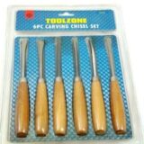 WW054 6PC CARVING CHISEL SET