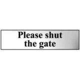 Please shut the gate - CHR (200 x 50mm)