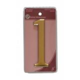 3" Gold Effect Numeral 1