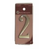 2" Silver Effect Numeral 2