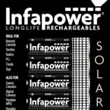 Infapower AA 600mah Nimh Rechargeable Batteries Pack 4