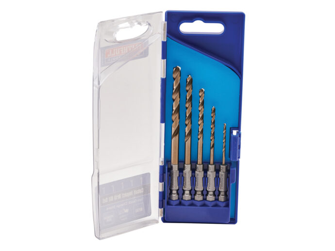 5 Piece Quick Change HSS Cobalt Impact Drill Bit Set